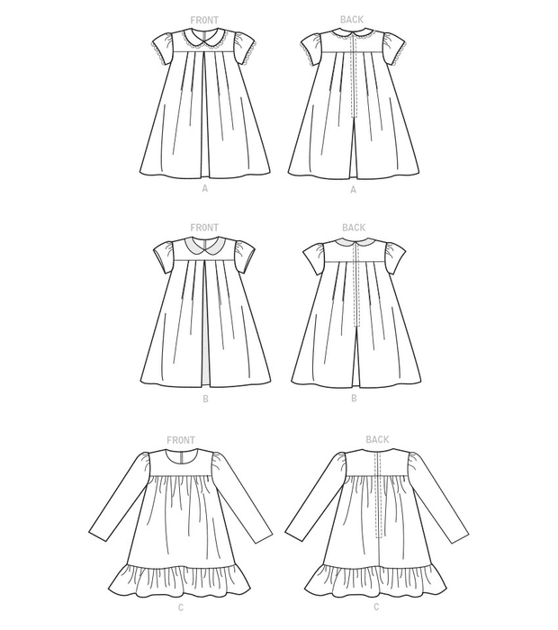 Vogue 1857 Childrens and Girls Dress pattern from Jaycotts Sewing Supplies