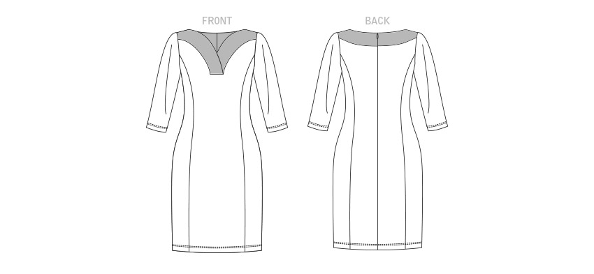 Vogue Sewing Pattern 1858 Misses' and Misses' Petite Dress from Jaycotts Sewing Supplies