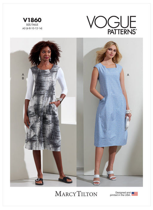 Vogue Sewing Pattern 1860 Misses' Dress and Knit Top from Jaycotts Sewing Supplies