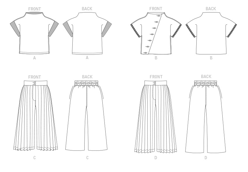 Vogue Sewing Pattern 1868 Misses' Top and Pants from Jaycotts Sewing Supplies