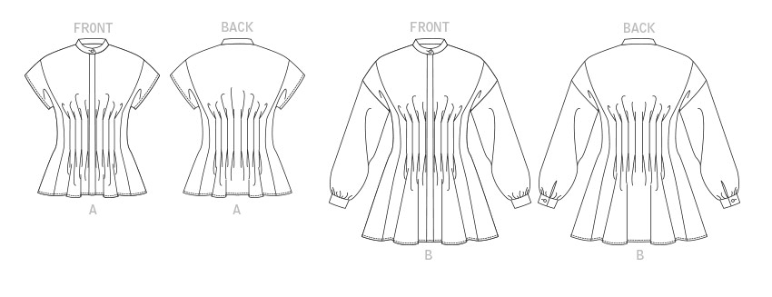 Vogue Sewing Pattern 1874 Misses' Tops from Jaycotts Sewing Supplies