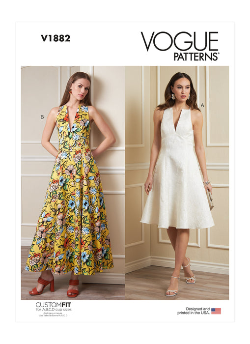 Vogue sewing pattern 1882 Misses' Dress from Jaycotts Sewing Supplies