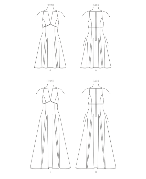 Vogue sewing pattern 1882 Misses' Dress from Jaycotts Sewing Supplies