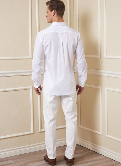 Vogue sewing pattern 1895 Men's Shirts, Shorts and Trousers from Jaycotts Sewing Supplies