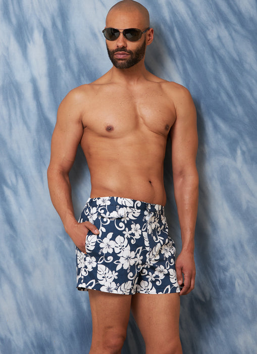Vogue sewing pattern 1897 Men's Swimming Shorts and Vest from Jaycotts Sewing Supplies