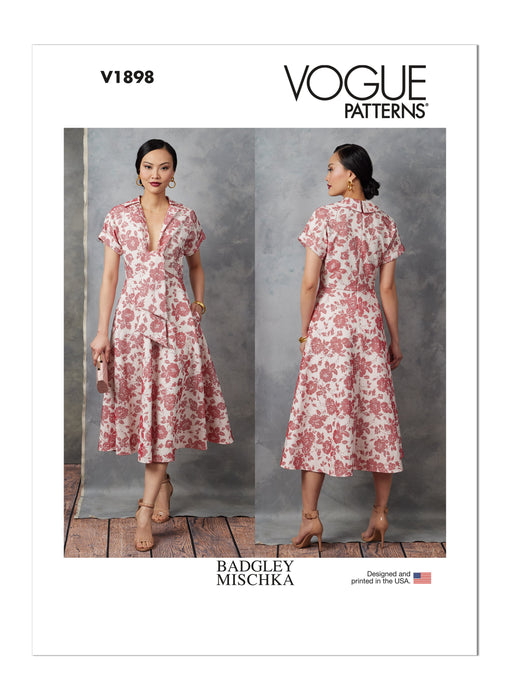 Vogue sewing pattern 1898 Misses' Dress by Badgley Mischka from Jaycotts Sewing Supplies