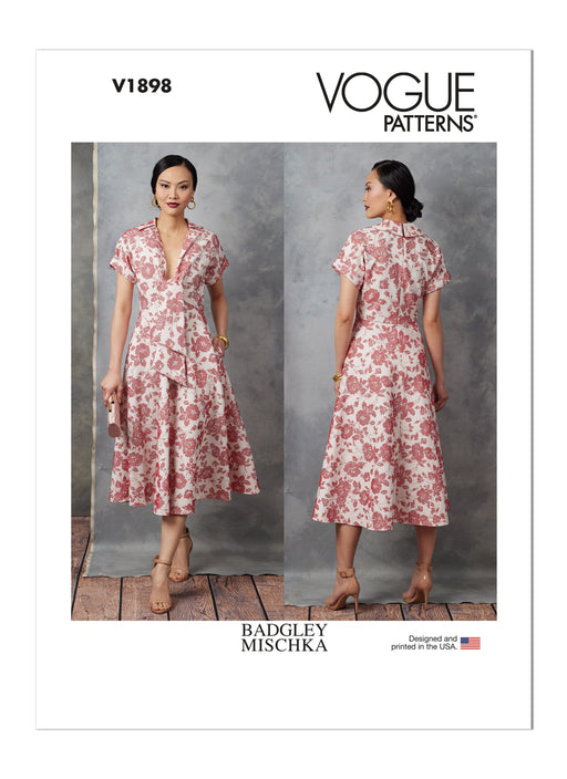 Vogue sewing pattern 1898 Misses' Dress by Badgley Mischka from Jaycotts Sewing Supplies