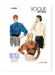 Vogue sewing pattern 1902 80's Blouse from Jaycotts Sewing Supplies