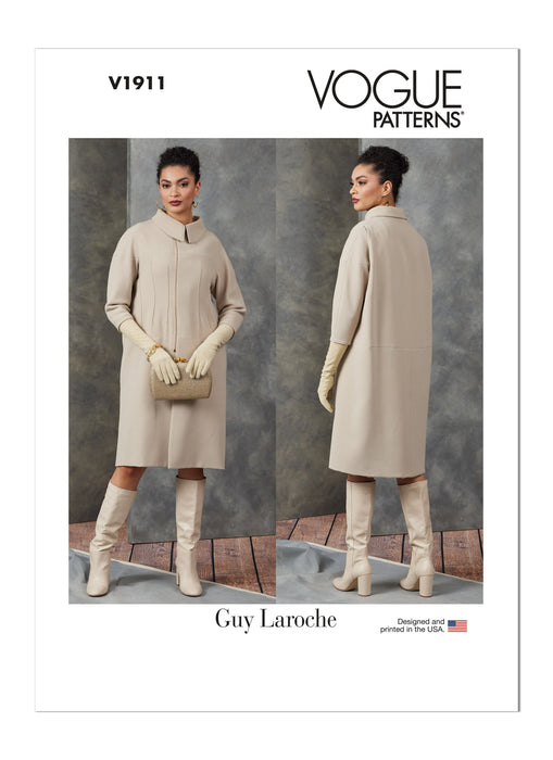 Vogue sewing pattern 1911 Misses' Coat by Guy Laroche from Jaycotts Sewing Supplies