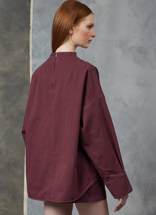 Vogue sewing pattern 1912 Misses' Top and Shorts by Rachel Comey from Jaycotts Sewing Supplies