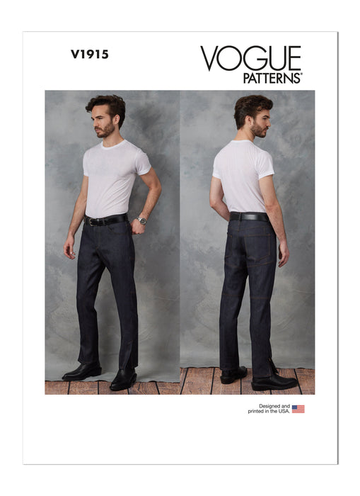 Vogue sewing pattern 1915 Men's Jeans from Jaycotts Sewing Supplies