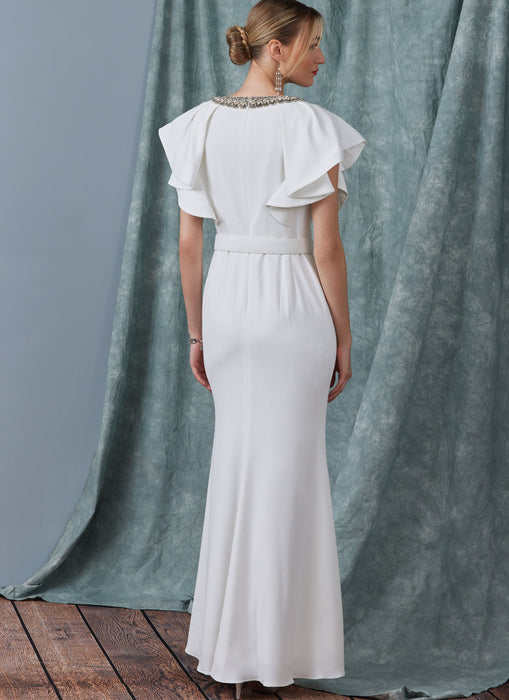 Vogue Sewing Pattern 1919 Full Length Dress by Badgley Mischka from Jaycotts Sewing Supplies