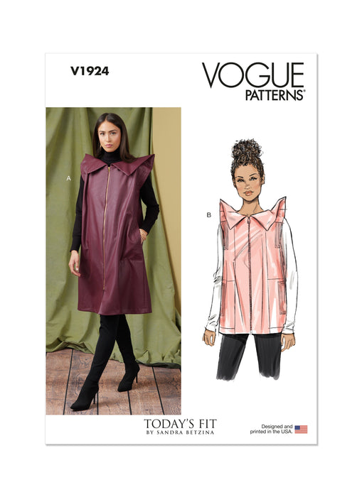 Vogue Sewing Pattern 1924 Top by Sandra Betzina from Jaycotts Sewing Supplies