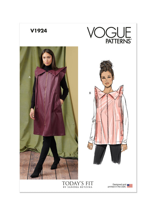 Vogue Sewing Pattern 1924 Top by Sandra Betzina from Jaycotts Sewing Supplies