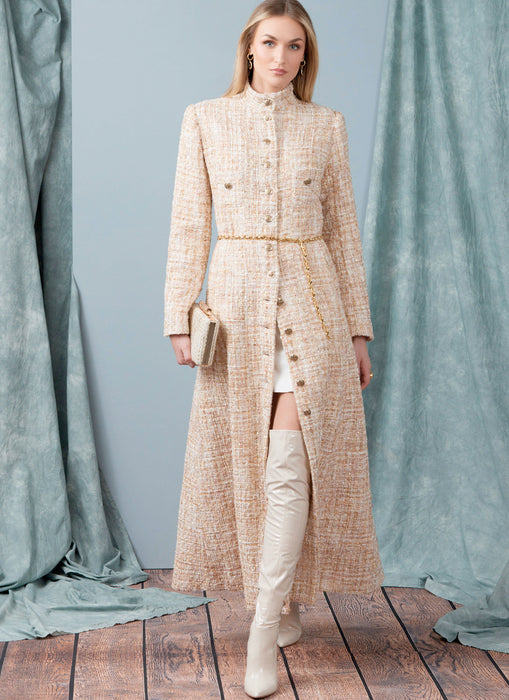 Vogue Sewing Pattern 1926 Coat with length and Collar Variations from Jaycotts Sewing Supplies