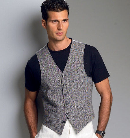 Vogue Pattern 8987 Men's Waistcoat | Average from Jaycotts Sewing Supplies