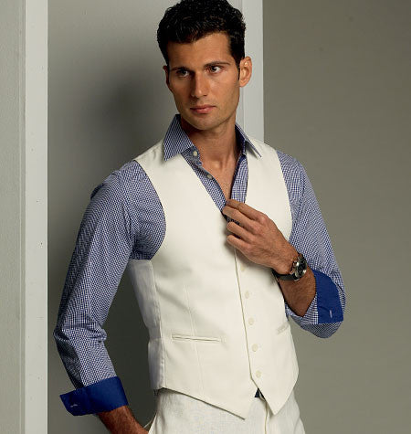 Vogue Pattern 8987 Men's Waistcoat | Average from Jaycotts Sewing Supplies