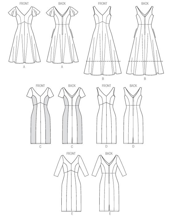 Vogue Pattern 8997 Misses' Dress | Easy from Jaycotts Sewing Supplies