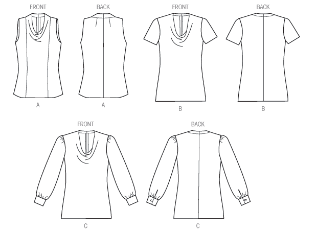 Vogue Pattern 9006 Misses' Top | Easy from Jaycotts Sewing Supplies