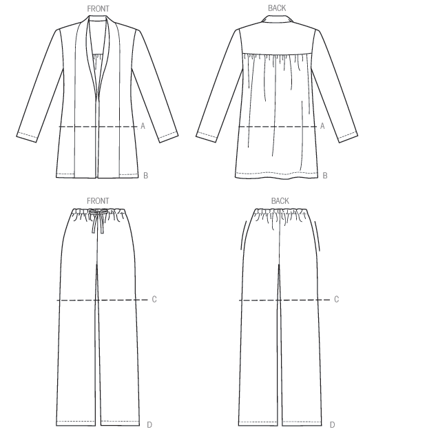 Vogue Pattern 9011  Loose-fitting, unlined jacket from Jaycotts Sewing Supplies