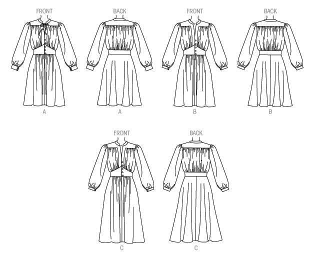Vogue Pattern 9076 MISSES' DRESS from Jaycotts Sewing Supplies