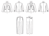 Vogue Pattern 9097  Men's Jacket and Trousers from Jaycotts Sewing Supplies