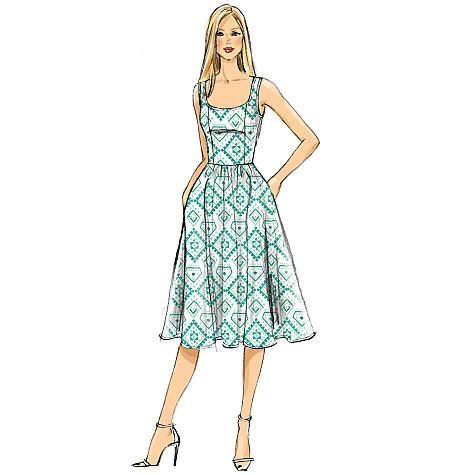 Vogue Pattern 9100 Misses' Dress | Very Easy Vogue from Jaycotts Sewing Supplies
