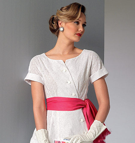 Vogue Pattern 9105 Misses' Dress & Sash | Vintage Vogue from Jaycotts Sewing Supplies