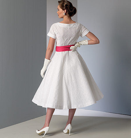 Vogue Pattern 9105 Misses' Dress & Sash | Vintage Vogue from Jaycotts Sewing Supplies