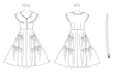 Vogue Pattern 9106 Dress & Belt | Vintage Vogue from Jaycotts Sewing Supplies