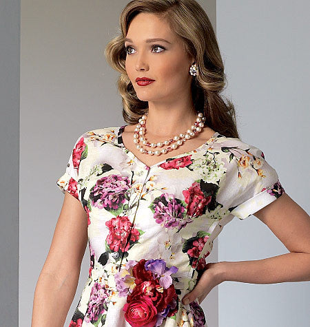 Vogue Pattern 9106 Dress & Belt | Vintage Vogue from Jaycotts Sewing Supplies
