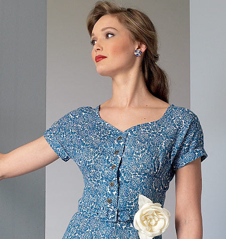 Vogue Pattern 9106 Dress & Belt | Vintage Vogue from Jaycotts Sewing Supplies