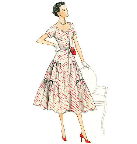 Vogue Pattern 9106 Dress & Belt | Vintage Vogue from Jaycotts Sewing Supplies