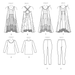 Vogue Pattern 9108 Top, Dress, Leggings from Jaycotts Sewing Supplies