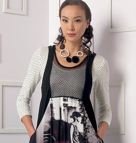 Vogue Pattern 9108 Top, Dress, Leggings from Jaycotts Sewing Supplies