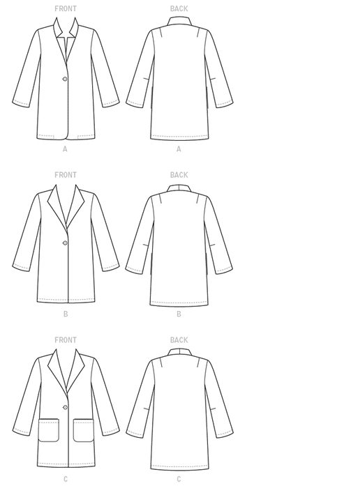 Vogue Pattern 9133 Misses' Jacket from Jaycotts Sewing Supplies