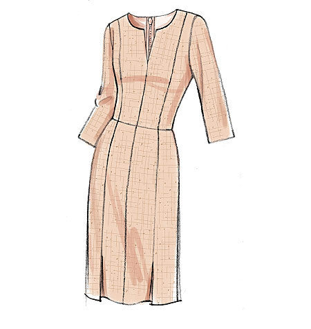 Vogue Pattern 9167 Misses' Notch-Neck Princess-Seam Dresses from Jaycotts Sewing Supplies