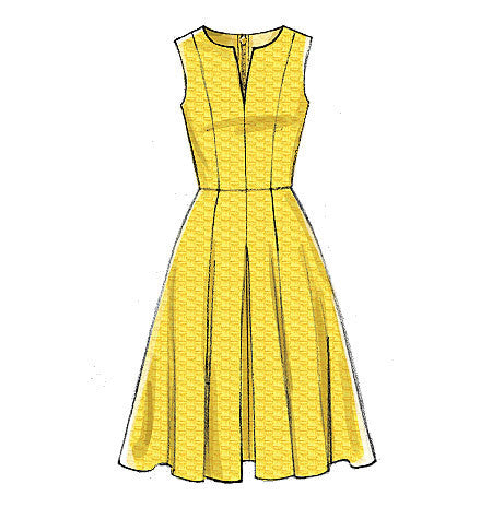 Vogue Pattern 9167 Misses' Notch-Neck Princess-Seam Dresses from Jaycotts Sewing Supplies
