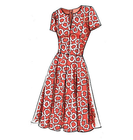 Vogue Pattern 9167 Misses' Notch-Neck Princess-Seam Dresses from Jaycotts Sewing Supplies