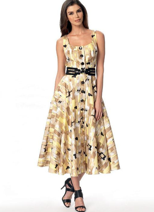 Vogue pattern 9182 Button-Down, Flared-Skirt Dresses from Jaycotts Sewing Supplies