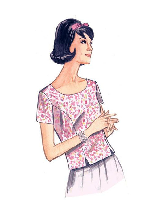Vogue pattern 9187 Jewel or Scoop-Neck, Princess-Seam Tops from Jaycotts Sewing Supplies