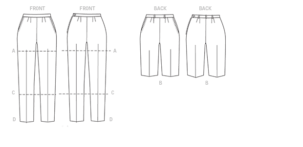 Vogue Pattern 9189 Misses' Shorts and Tapered Pants from Jaycotts Sewing Supplies