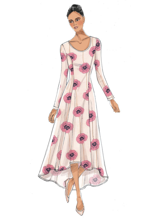 Vogue Pattern 9199 Knit Fit and Flare Dresses from Jaycotts Sewing Supplies