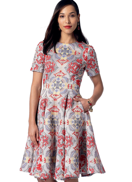 Vogue Pattern 9202 Dresses with Flared or Straight Skirt Options from Jaycotts Sewing Supplies