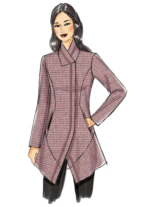 Vogue Pattern 9212 Seamed and Collared Jackets from Jaycotts Sewing Supplies