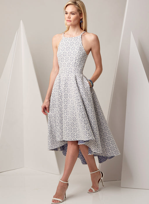 Vogue Pattern 9252 High-Low Dresses with Pockets from Jaycotts Sewing Supplies