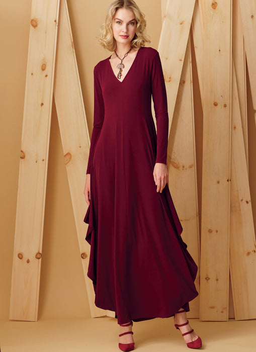 Vogue Pattern 9268 Knit, V-Neck, Draped Dresses | Kathryn Brenne from Jaycotts Sewing Supplies