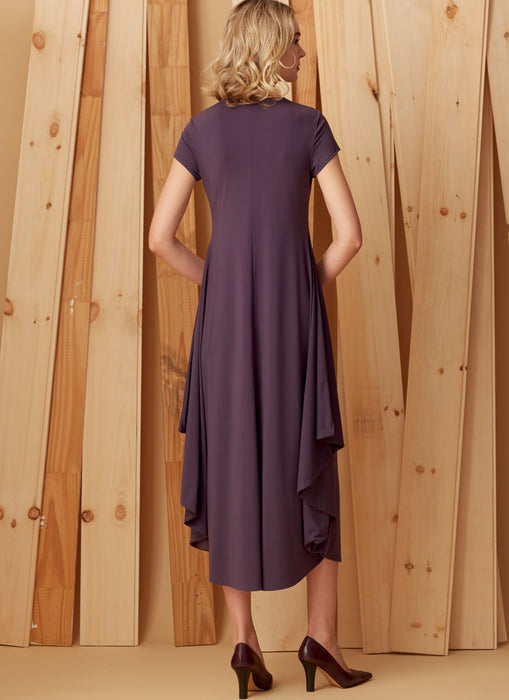 Vogue Pattern 9268 Knit, V-Neck, Draped Dresses | Kathryn Brenne from Jaycotts Sewing Supplies