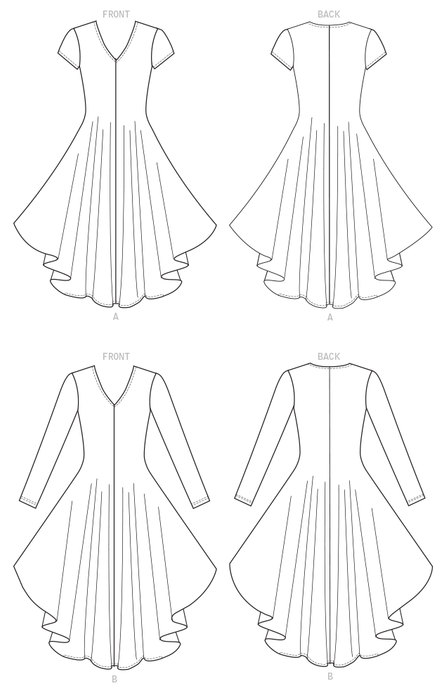 Vogue Pattern 9268 Knit, V-Neck, Draped Dresses | Kathryn Brenne from Jaycotts Sewing Supplies