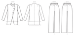 Vogue Pattern 9274 Asymmetrical Jacket, and Pull-On Pants from Jaycotts Sewing Supplies